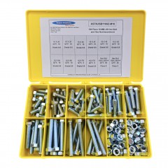 AST#JISB1180Z-M10 190 Piece 10 MM JIS Hex Bolt and Hex Nut Assortment AST#JISB1180Z-M10 190 Piece 10 MM JIS Hex Bolt and Hex Nut Assortment