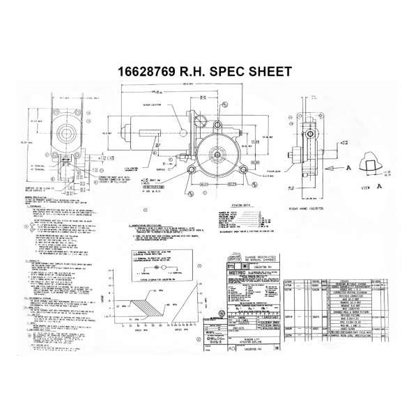 12 Volt D.C. Motor R.H. (12 Teeth 39mm Diameter)