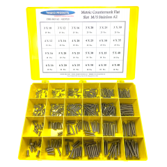 963 METRIC COUNTERSUNK FLAT SLOT M/S ASSORTMENT A2 963 METRIC COUNTERSUNK FLAT SLOT M/S ASSORTMENT A2