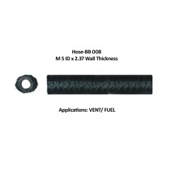 BLACK BRAIDED HOSE BB-008 M05X2.37 BLACK BRAIDED HOSE BB-008 M05X2.37