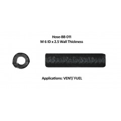 BLACK BRAIDED HOSE BB-011 M06X2.5 BLACK BRAIDED HOSE BB-011 M06X2.5