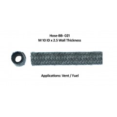 BLACK BRAIDED HOSE BB-021 M10X3.5 BLACK BRAIDED HOSE BB-021 M10X3.5