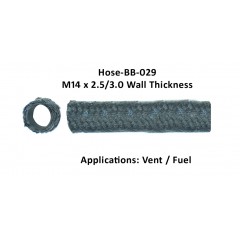 BLACK BRAIDED HOSE BB-029 M14X2.5 BLACK BRAIDED HOSE BB-029 M14X2.5