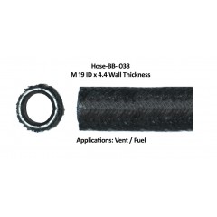 BLACK BRAIDED HOSE BB-038 M19X4.4 BLACK BRAIDED HOSE BB-038 M19X4.4