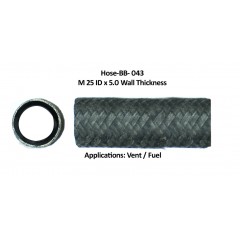 BLACK BRAIDED HOSE BB-043 M25X4.0 BLACK BRAIDED HOSE BB-043 M25X4.0
