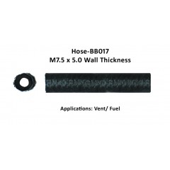 BLACK BRAIDED HOSE BB-017 M7.5X2.5 BLACK BRAIDED HOSE BB-017 M7.5X2.5