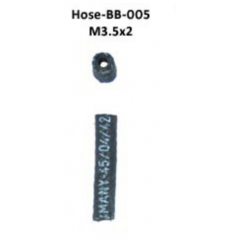 BLACK BRAIDED HOSE BB-005 M3.5X7.5X2.0 BLACK BRAIDED HOSE BB-005 M3.5X7.5X2.0