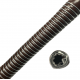 BROWN OIL PRESSURE GAUGE HOSE WITH WIRE WRAP M 06 I.D X15 O.D