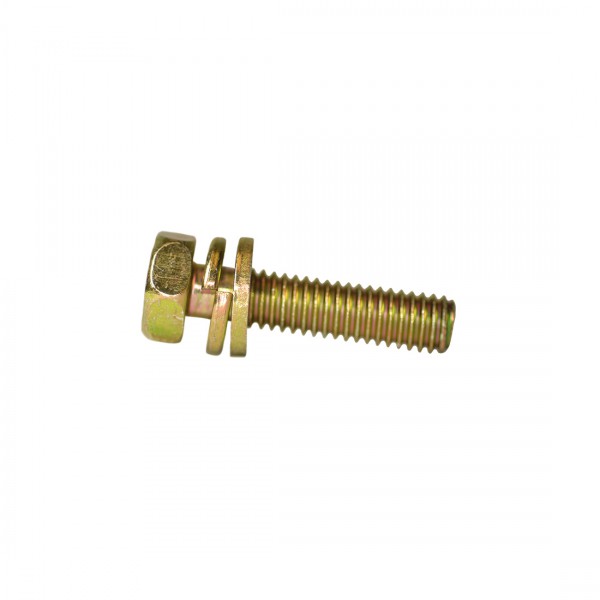 JIS B1187 YELLOW ZINC HEX HEAD SCREW M08X25