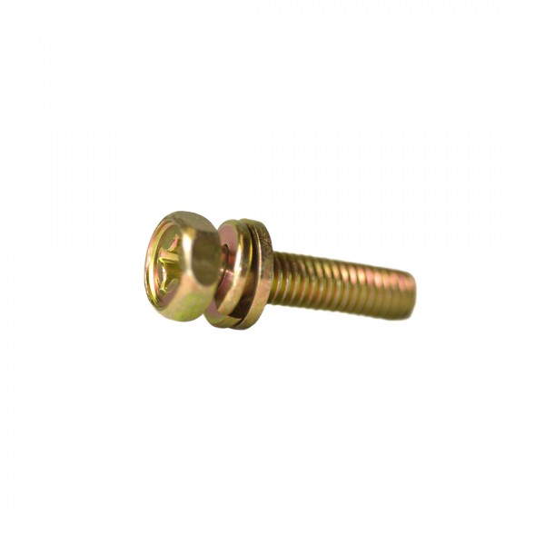 JIS B1187 YELLOW ZINC HEX HEAD SCREW M08X25