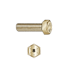 5/16-18 X 1/2 HEX BOLT GR 8 YZ 5/16-18 X 1/2 HEX BOLT GR 8 YZ