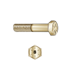 5/16-18 X 1 1/2 HEX BOLT GR 8 YZ 5/16-18 X 1 1/2 HEX BOLT GR 8 YZ