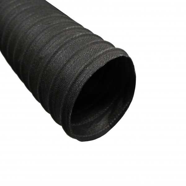 AIR DUCT BLACK CANVAS 80MM (SOLD PER FOOT)