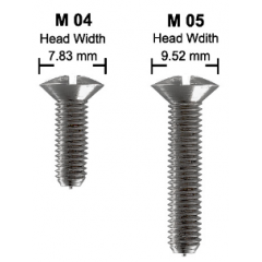 OVERSIZED HEAD OVAL SLOT SCREW M04X010 OVERSIZED HEAD OVAL SLOT SCREW M04X010