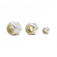 SHORT NYLOCK YELLOW INSERT NUT - M05X.8 SHORT NYLOCK YELLOW INSERT NUT - M05X.8