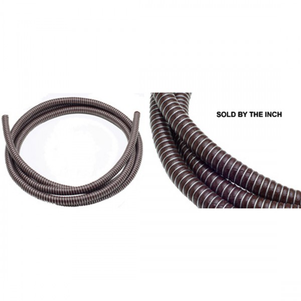 BROWN OIL PRESSURE GAUGE HOSE WITH WIRE WRAP M 06 I.D X15 O.D