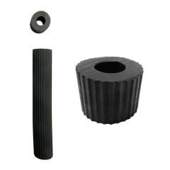 BLACK RIBBED HOSE M06.9 BLACK RIBBED HOSE M06.9
