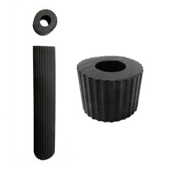 BLACK RIBBED HOSE M08 BLACK RIBBED HOSE M08