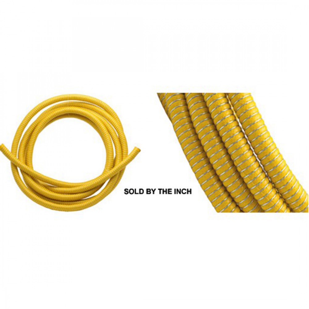 YELLOW FUEL HOSE WITH WIRE WRAP M 12 I.D. X 21 O.D.