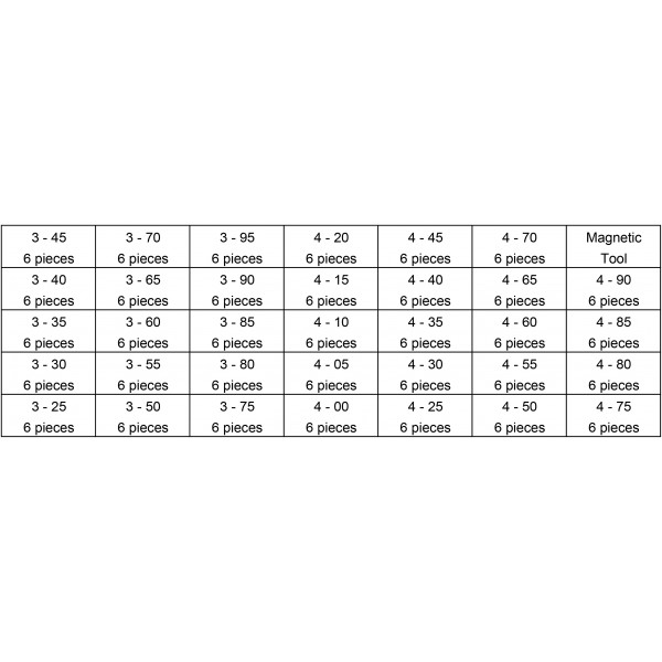 33M 2V SHIM KIT 204 PCS.