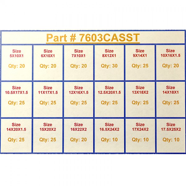 7603CASST METRIC COPPER WASHER ASSORTMENT